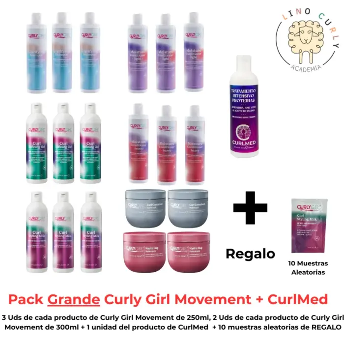 Pack Lino Curly Grande Curly Girl + Curlmed - Imagen 1